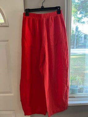 NLT No Less Than Gauze Barrel Pants